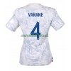 Maillot de Supporter France Raphael Varane 4 Extérieur Coupe du Monde 2022 Pour Femme